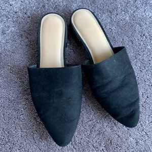 Black slip ons